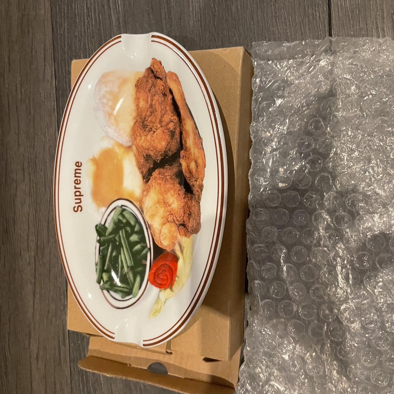 Supreme chicken dinner plate ashtray White Send... - Depop