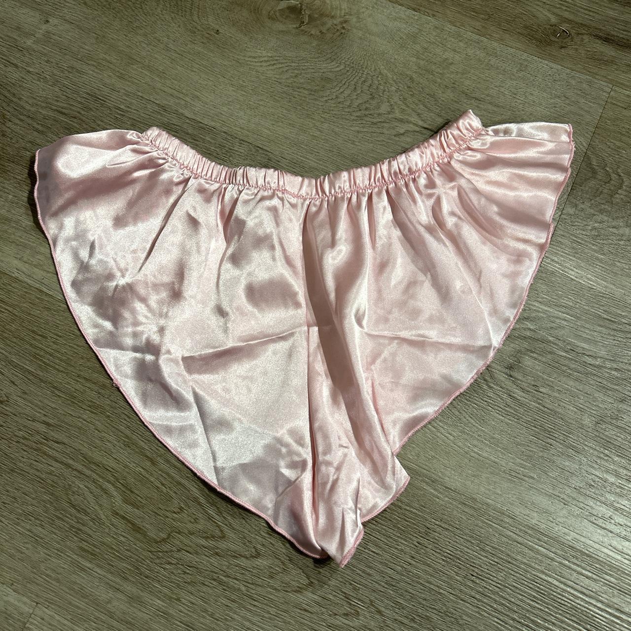 Baby Pink Silk Lingerie Set Sz L Never Worn Depop