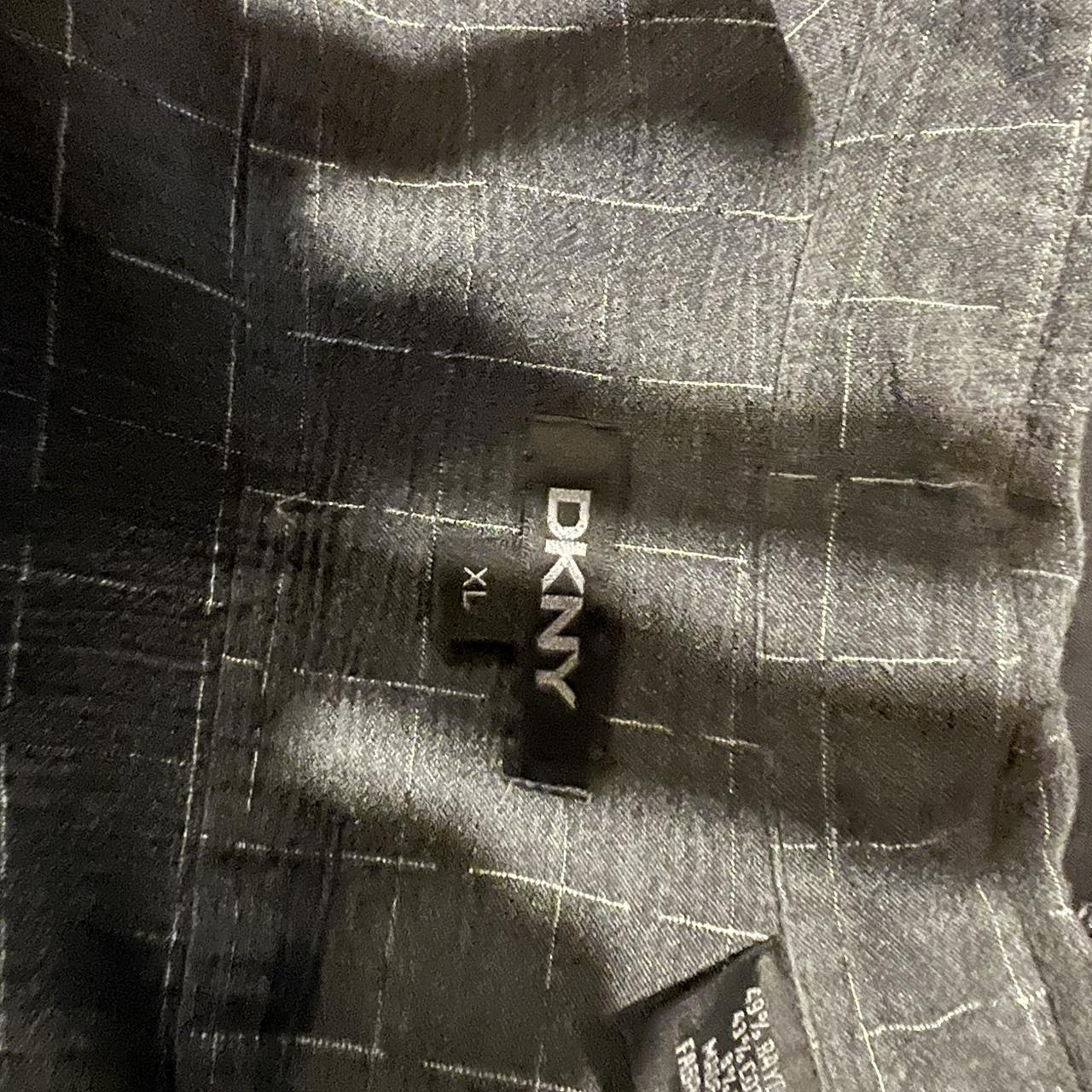 DKNY Mens shirt XL Grey check - Depop