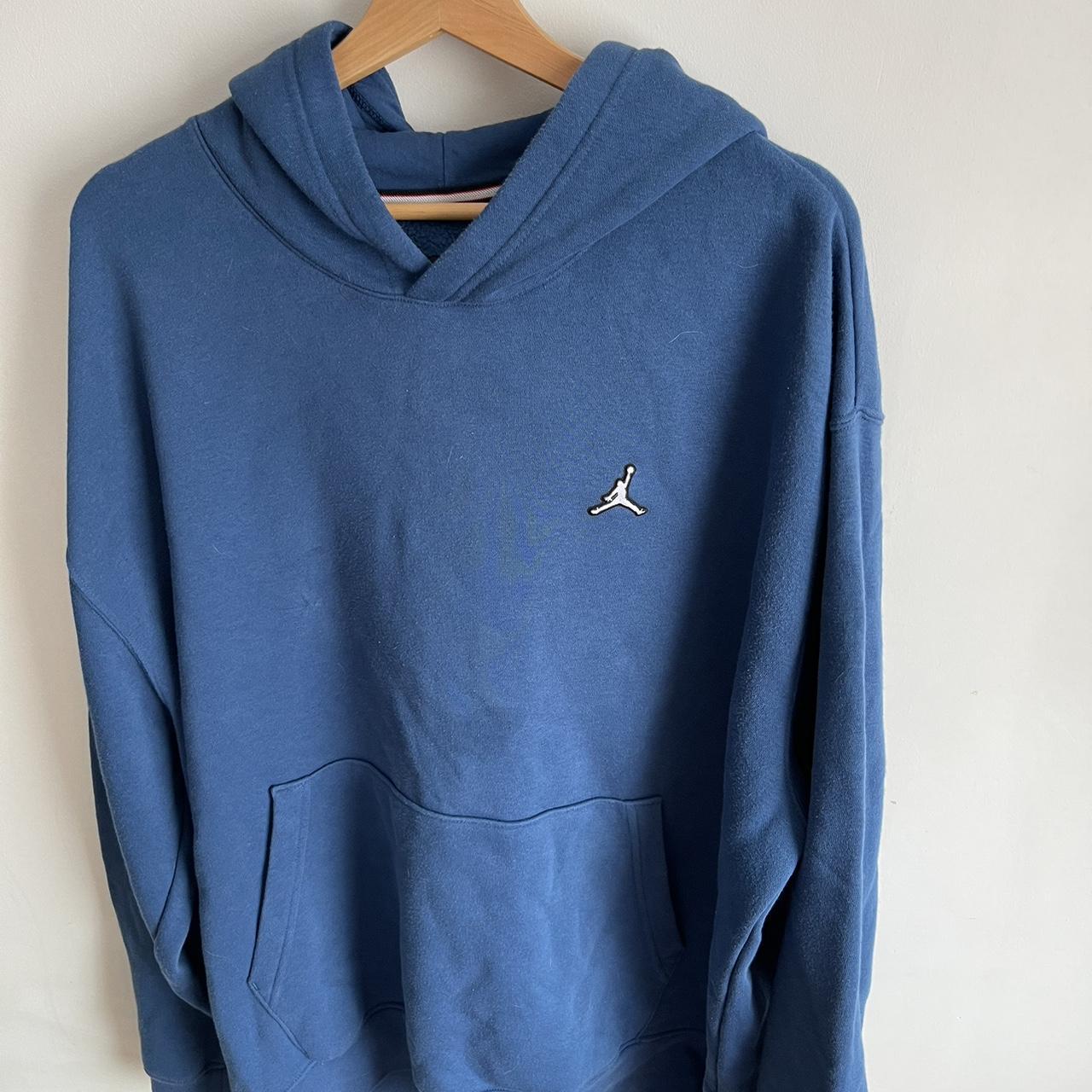 Air Jordan Blue Hoodie Size XXL £50 For Full... - Depop