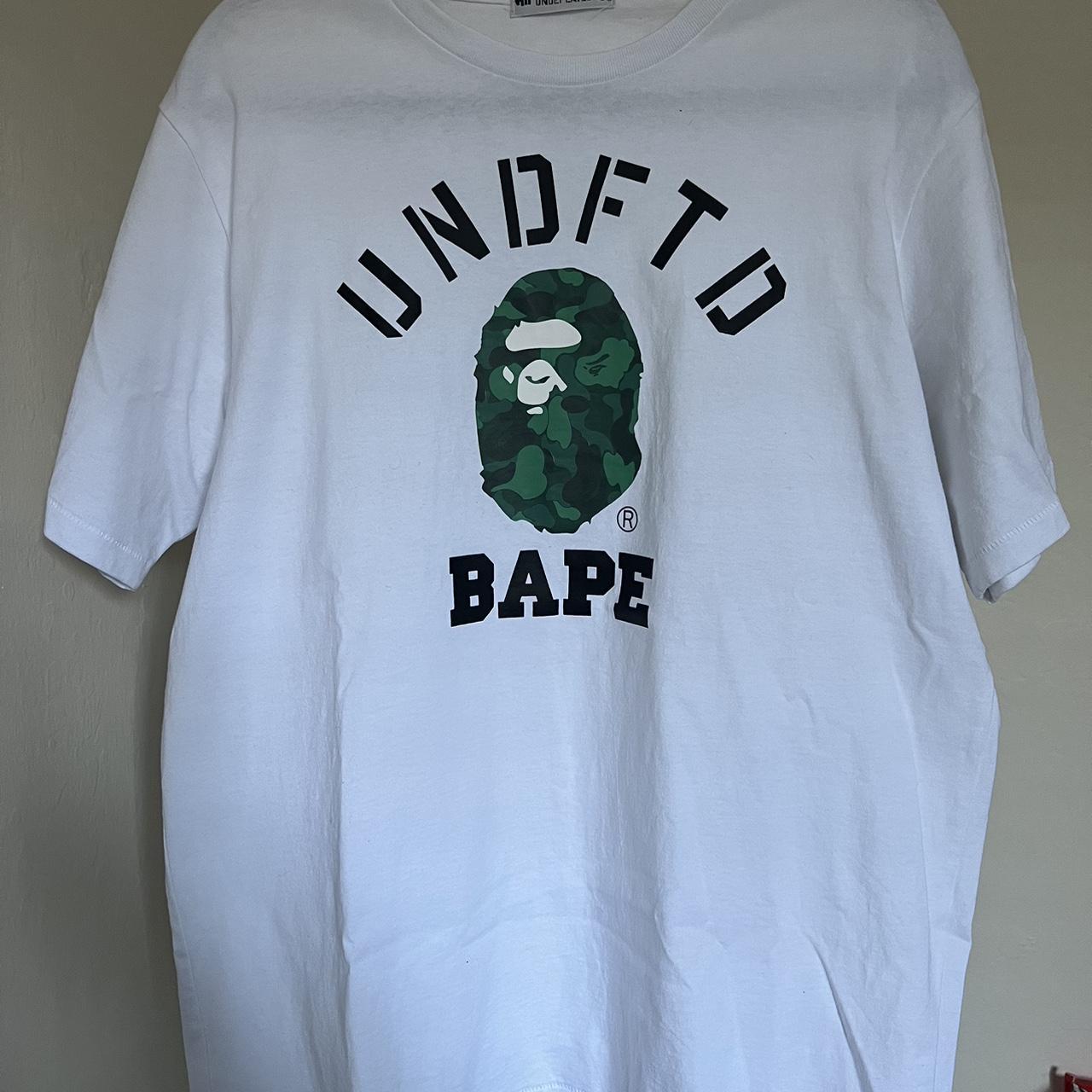 Bape x Undefeated College Tee FW20, Size Large, #bape...