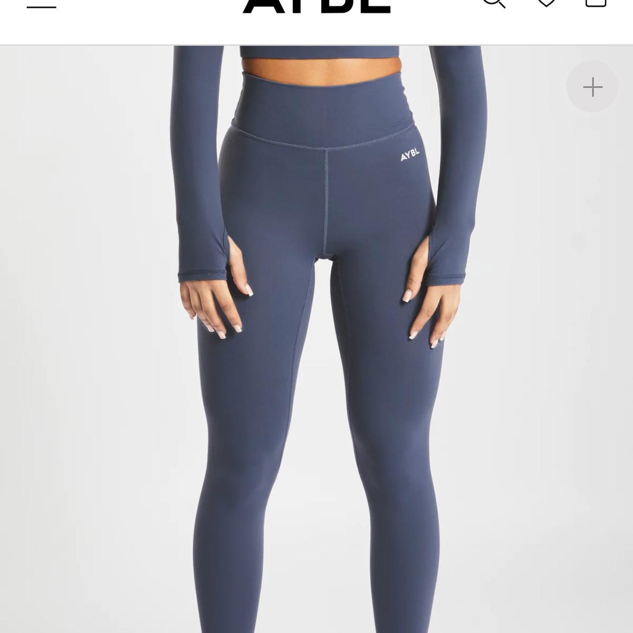 Aybl navy blue core leggings size medium Bought - Depop