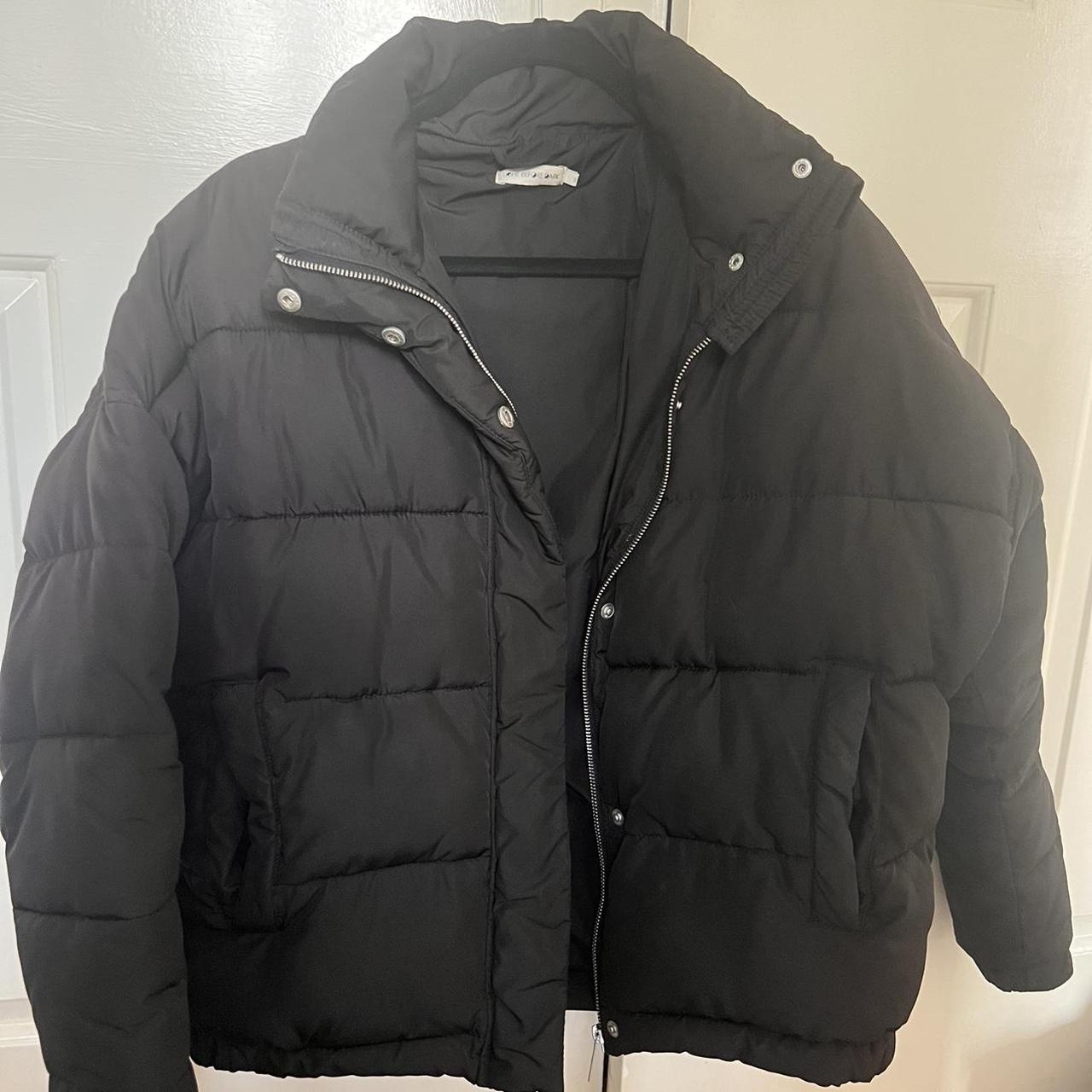 Black Urban Outfitters Light Before Dark Puffer Jacket