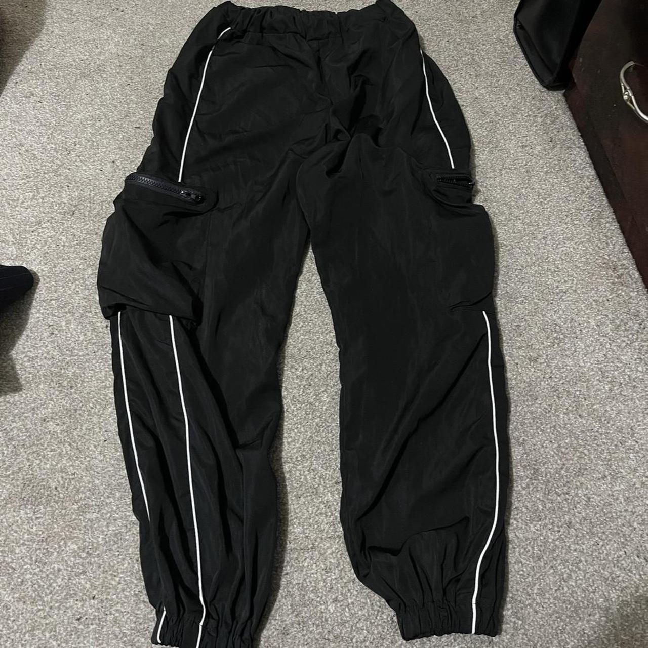 Shein nylon tracksuit bottoms Should fit as a Depop