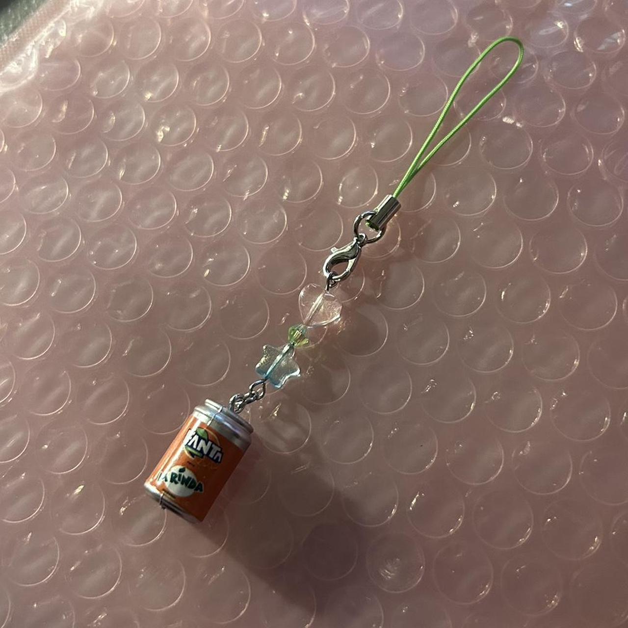 Kawaii Fanta Orange Soda phone charm 🍊💚🥤Can be... - Depop