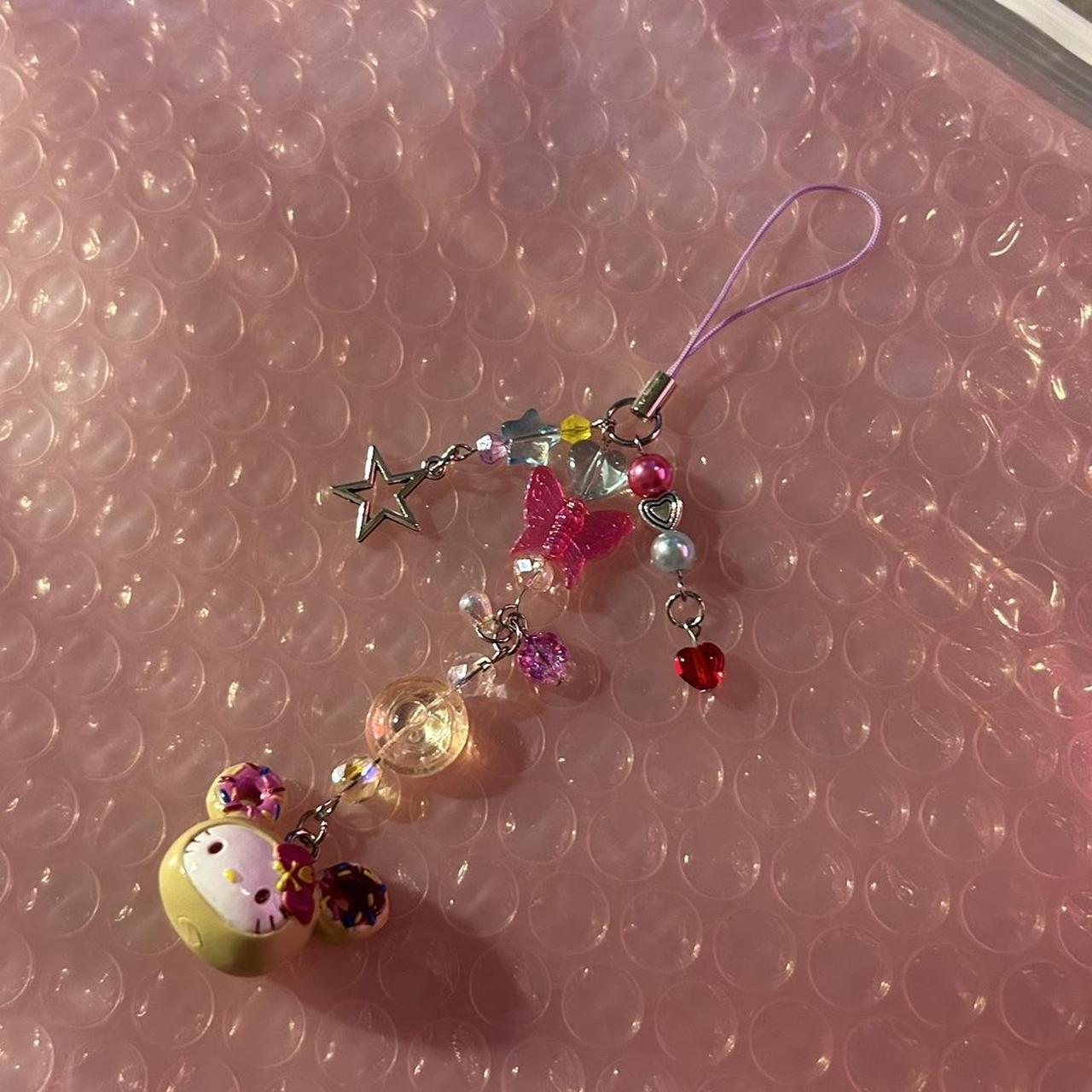 Y2K Hello Kitty/Tokidoki Donut phone charm 🍩💗 Can be... - Depop