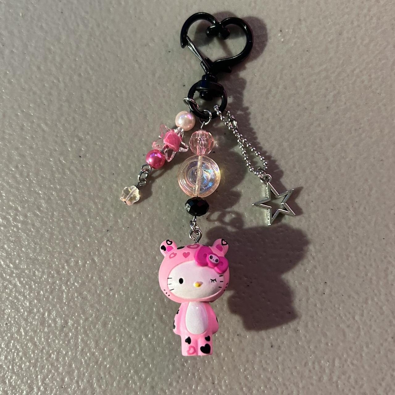 Edgy Hello Kitty/Tokidoki Keychain ☠️💗🖤 Brand new and... - Depop