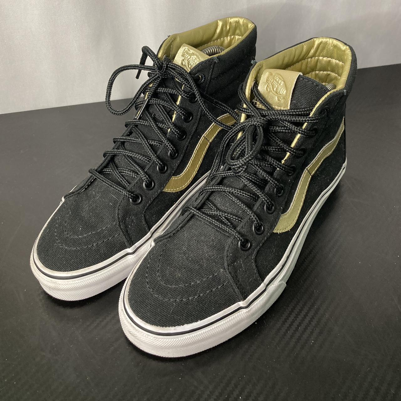 Black and gold vans womens hotsell