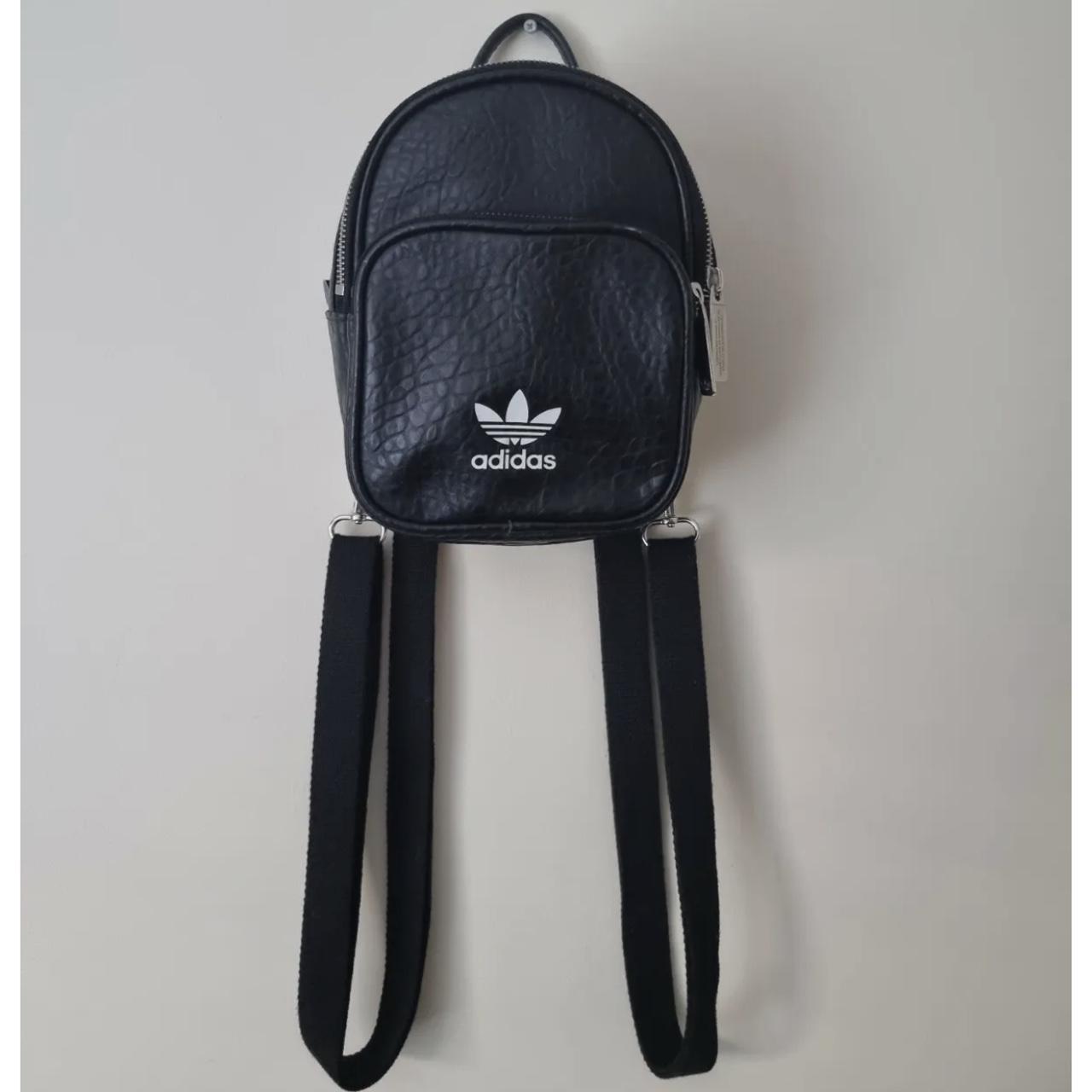 Adidas originals classic outlet mini faux leather backpack