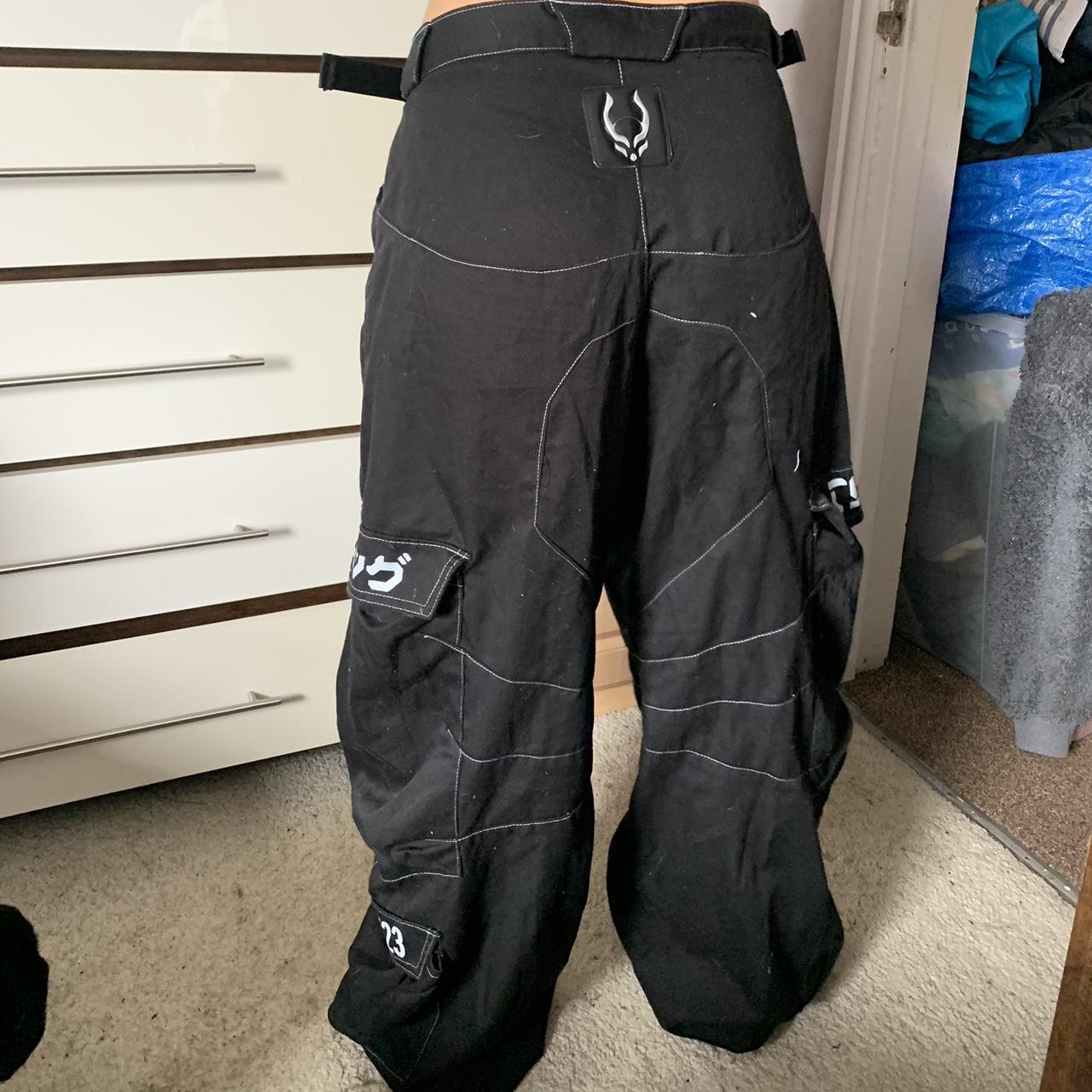 Black CyberDog rave proton trousers. Love these but | Depop
