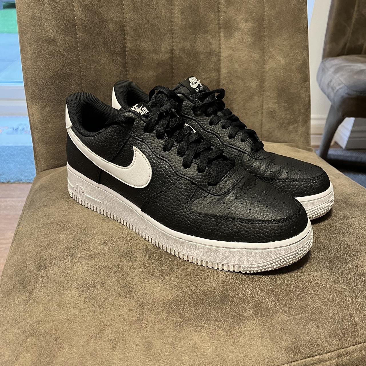 mens nike air force 1 white and black