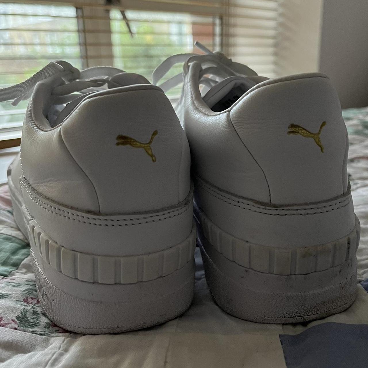 jd white puma trainers