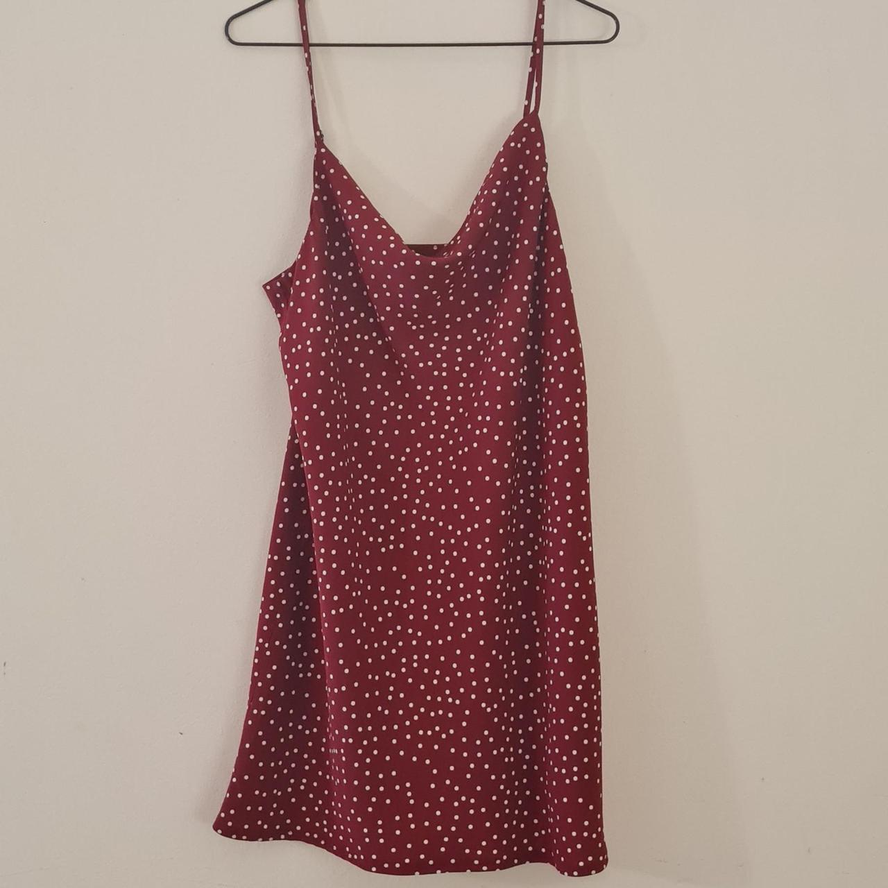 PRINCESS POLLY RED POKA DOT STRAPPY DRESS Size... - Depop