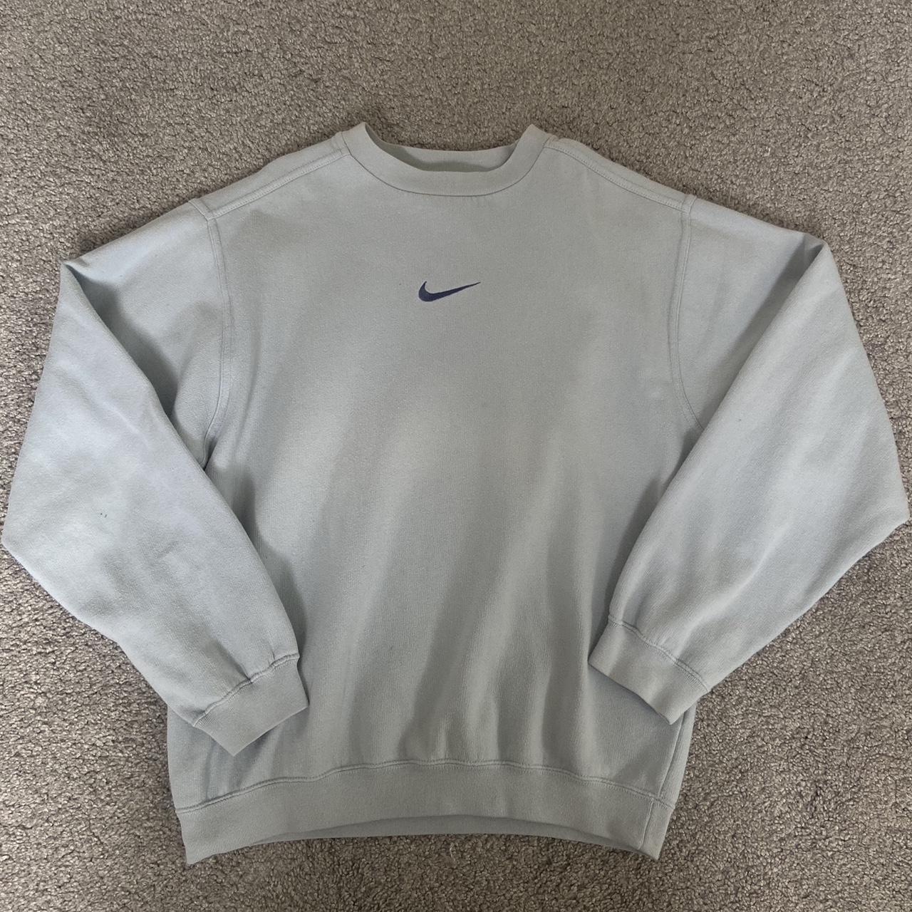 light blue nike sweatshirt mens