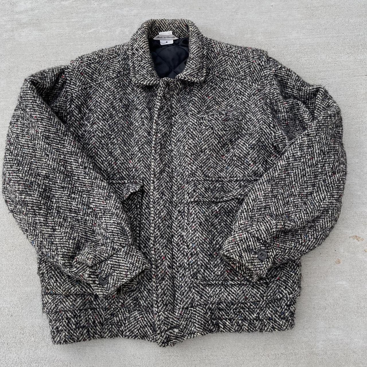 Vintage Dash Wool Bomber Jacket Tagged size 36 fits... - Depop