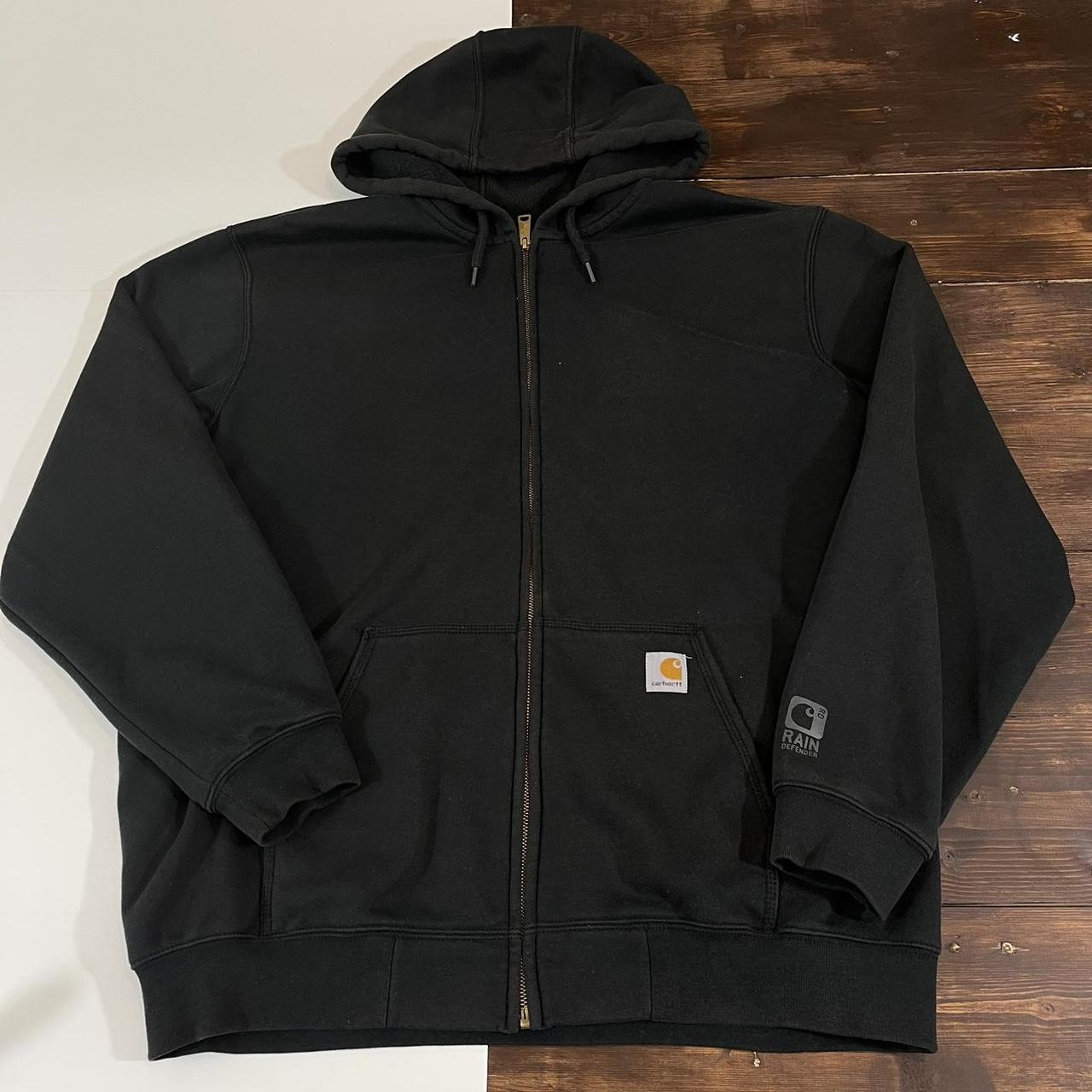 Carhartt Zip Up Hoodie Tagged XL Some fading... - Depop