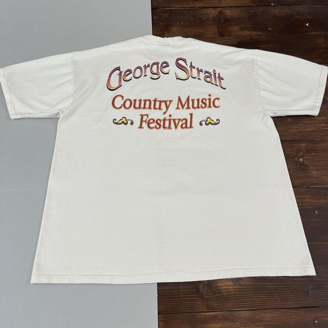 Vintage George Strait Country Music Tour Double... - Depop