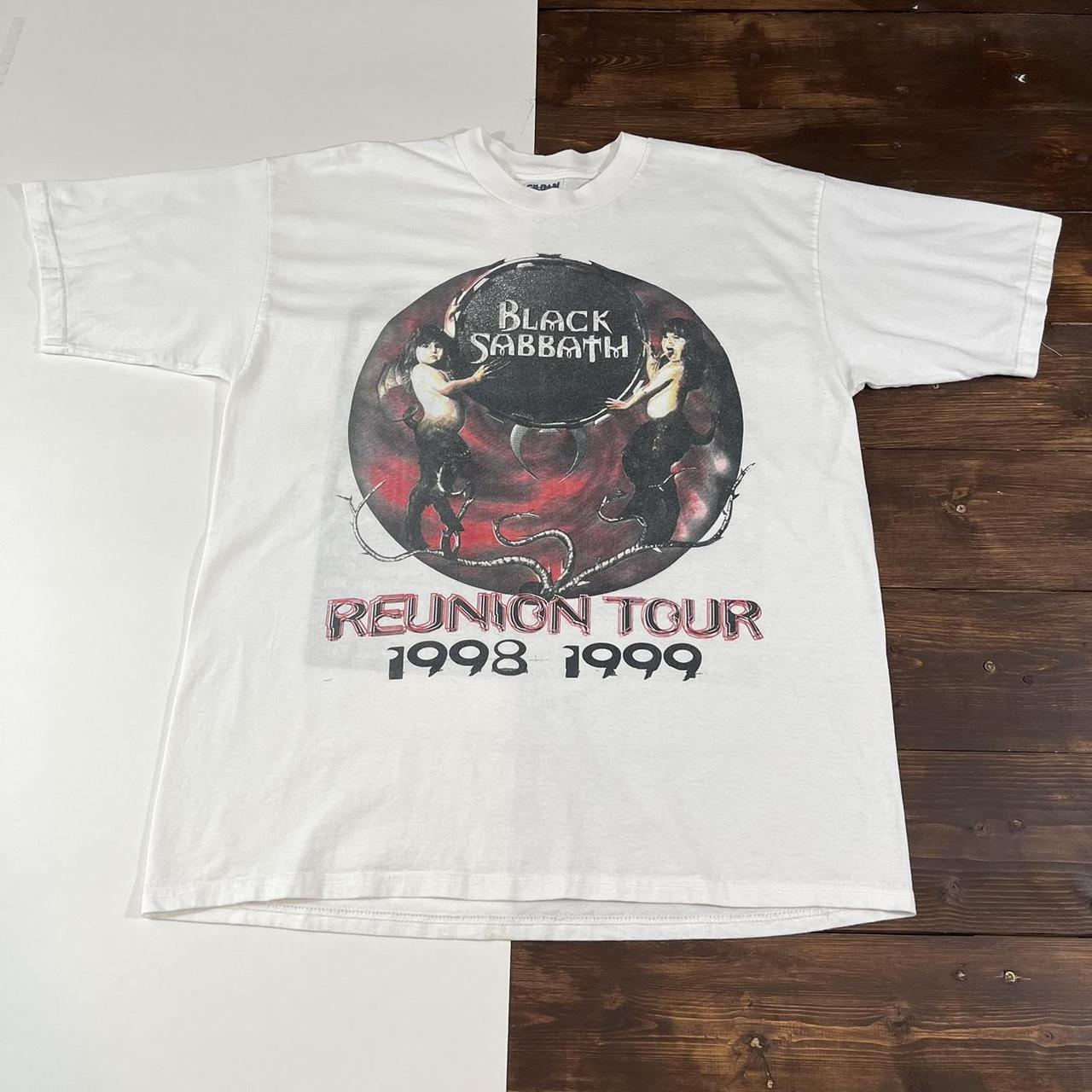 Vintage 1999 Black Sabbath Reunion Tour T-Shirt... - Depop