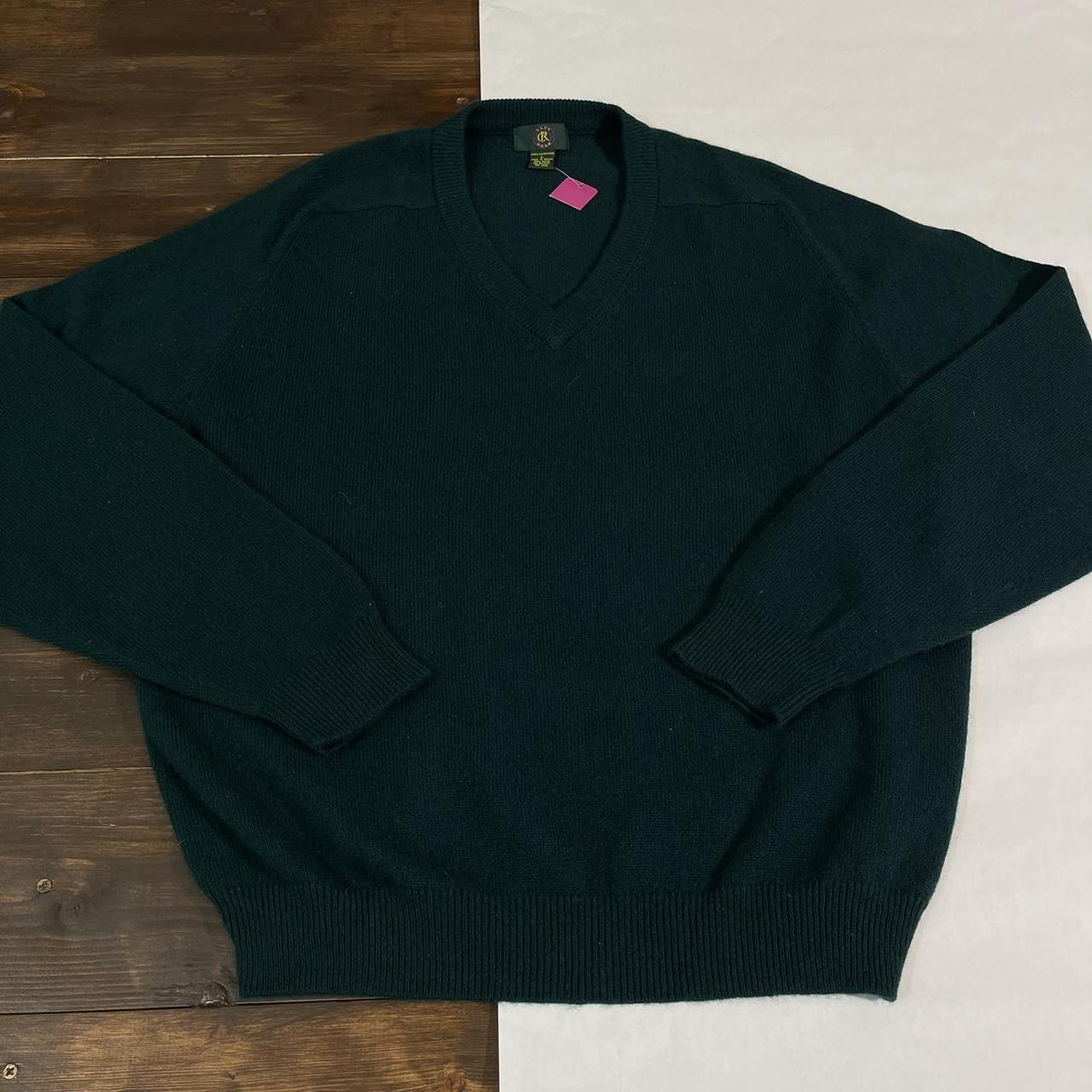 Vintage Club Room Cashmere Green Pullover Sweater... - Depop