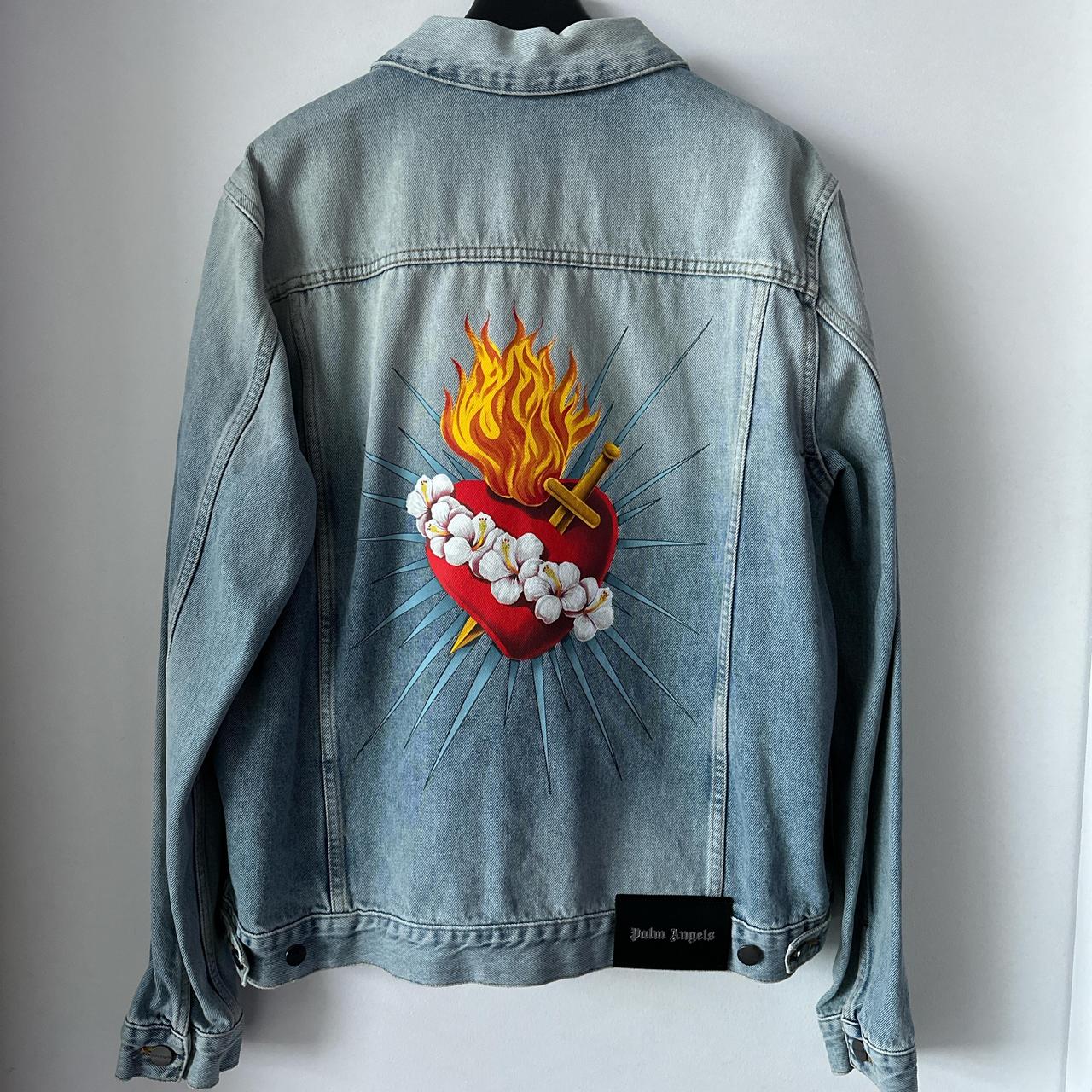 Tag Palm Angels Jeans Jacke Palm Angels Denim Jacket