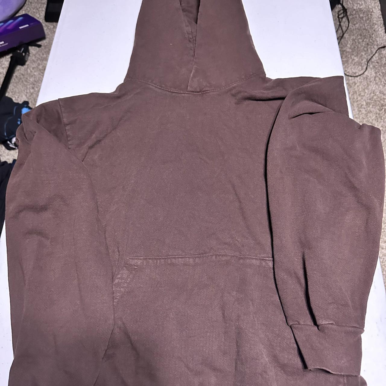 la apparel hoodie losangelesapparel LAAPPAREL BROWN Depop