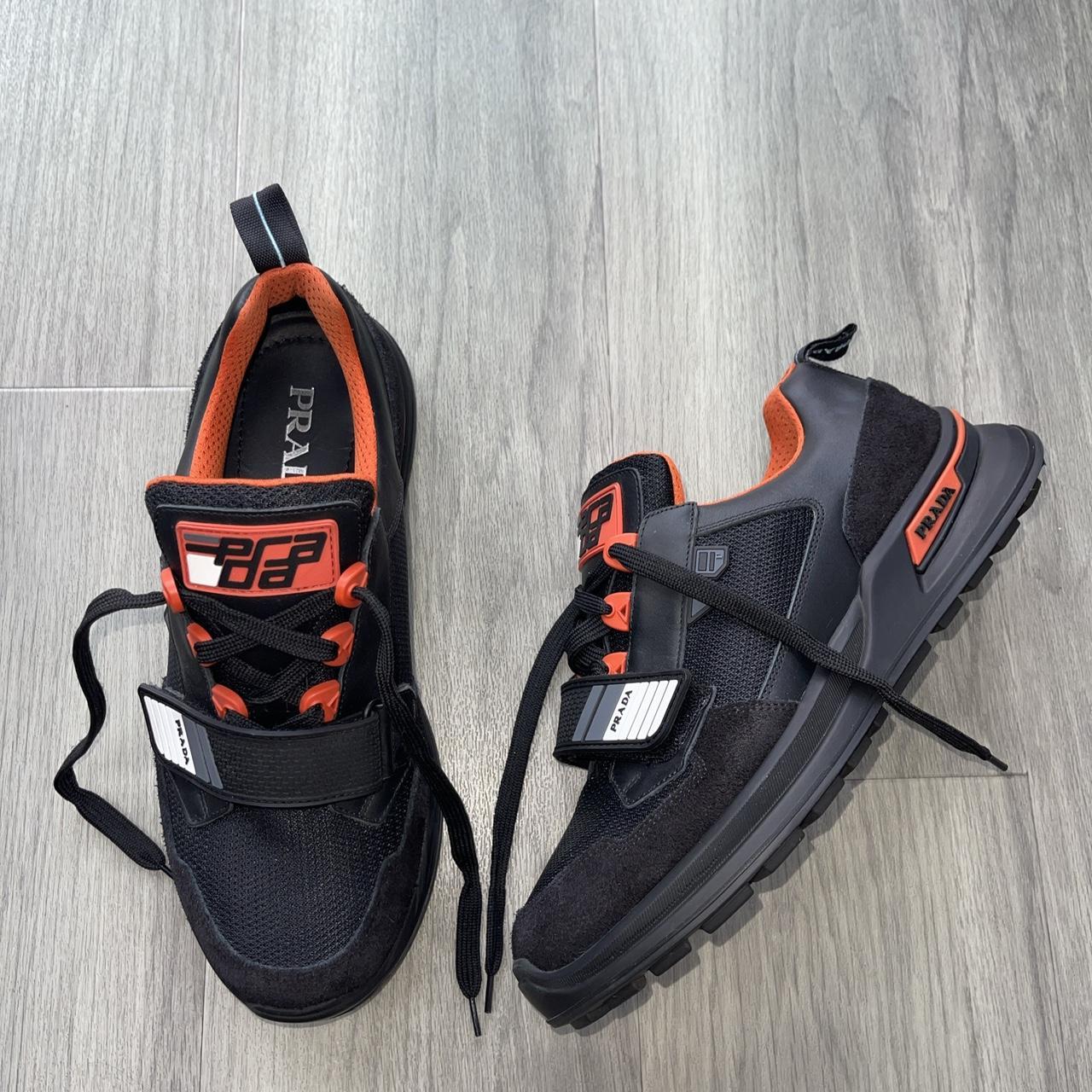 Prada mechano trainers. Fw18. Rare find in this. Depop