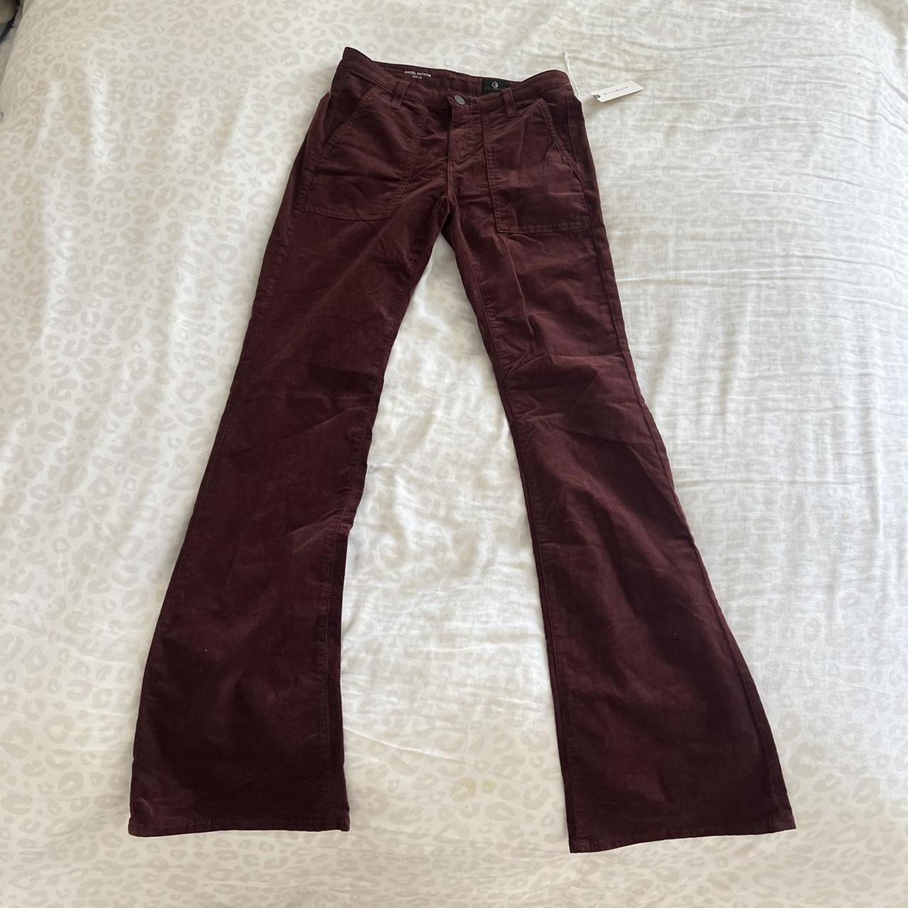 Outlet AG Adriano Goldschmied x Anthropologie Burgundy Suede Pants Size 26R