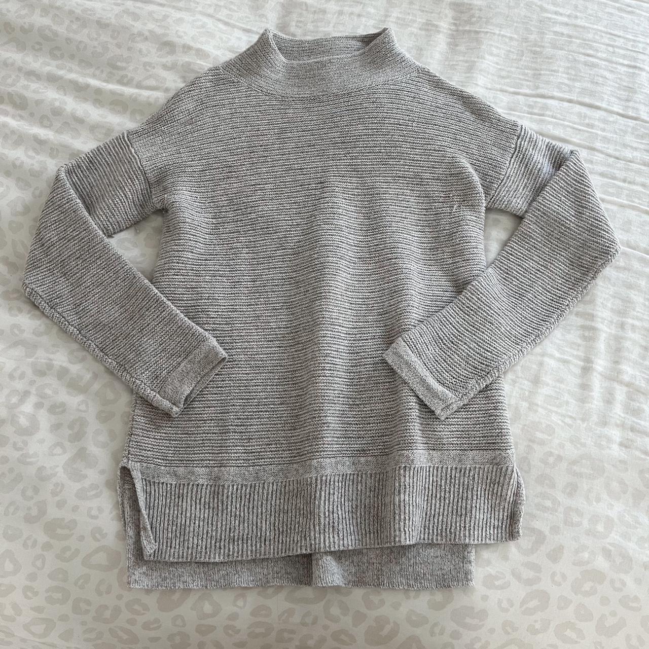 old navy beige/sand color mock neck long sleeve... - Depop