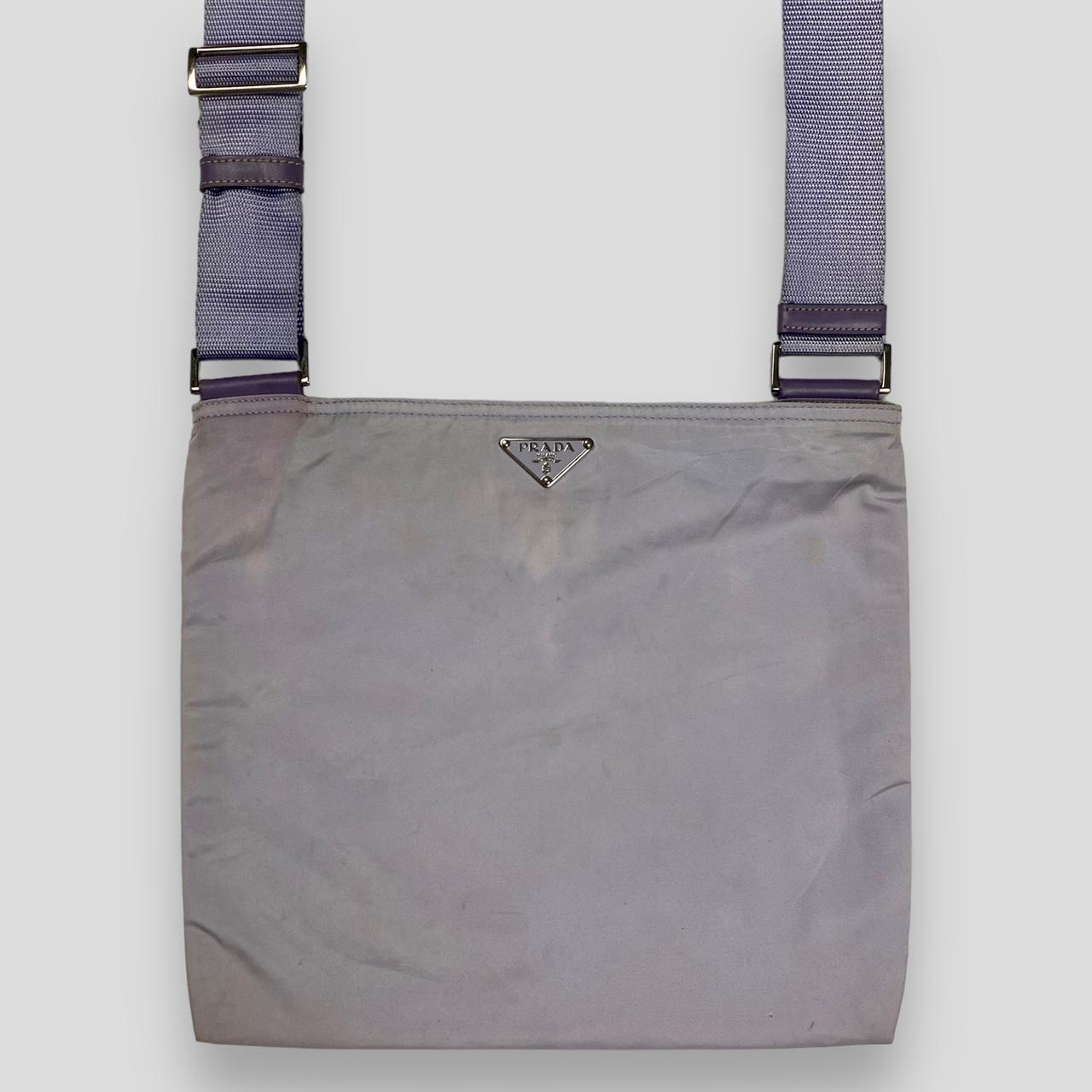 Vintage Authentic Prada Nylon Crossbody Messenger Bag 