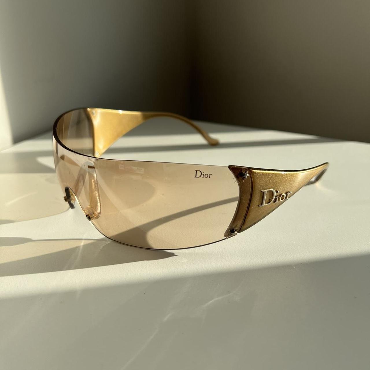 Dior ski visor sunglasses from the 2000s Galliano... Depop