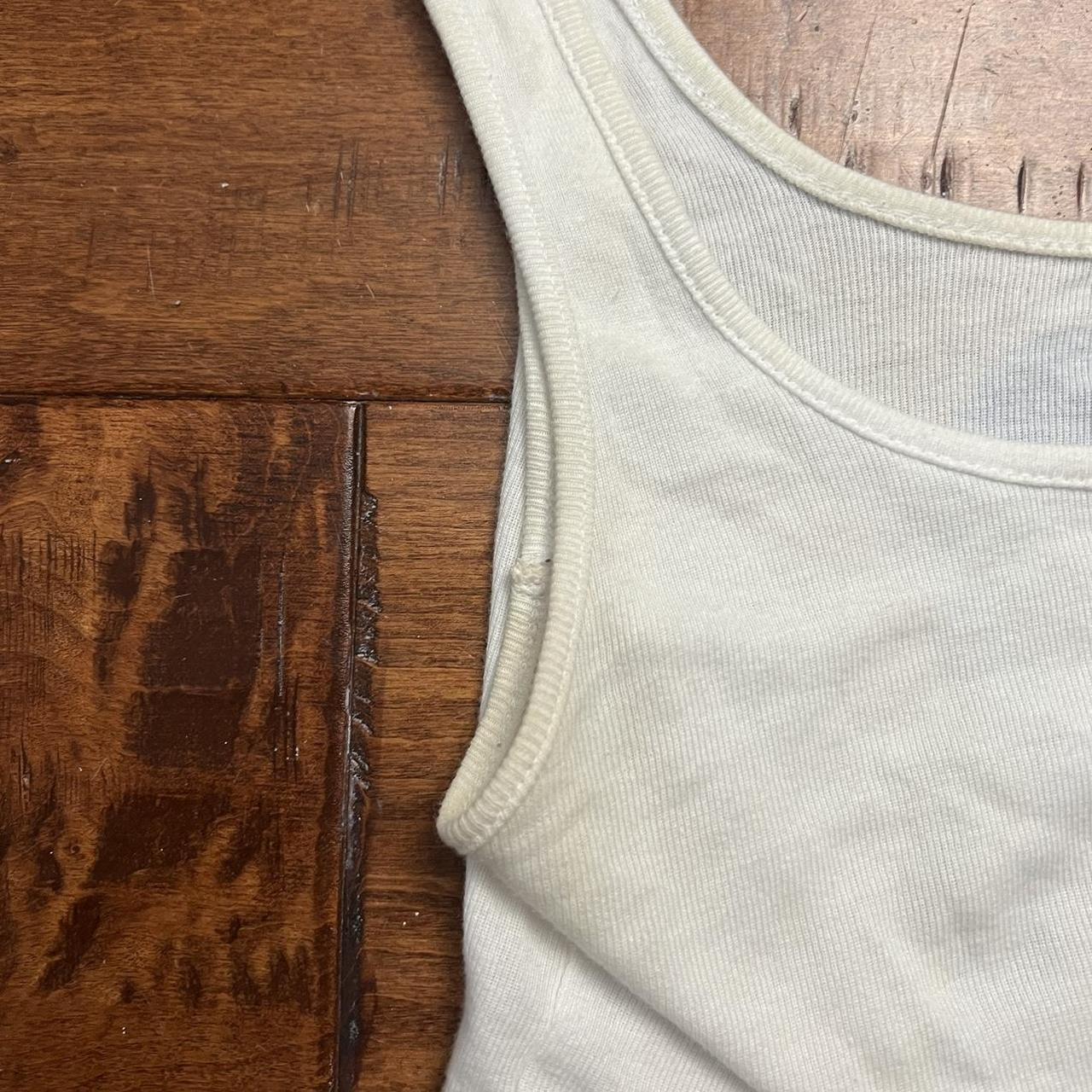 subdued angel cropped tank top. stains around pit - Depop