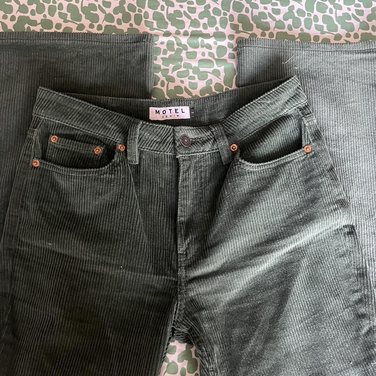 Motel Denim Olive Green Jeans. Brand new. Didn’t fit... Depop