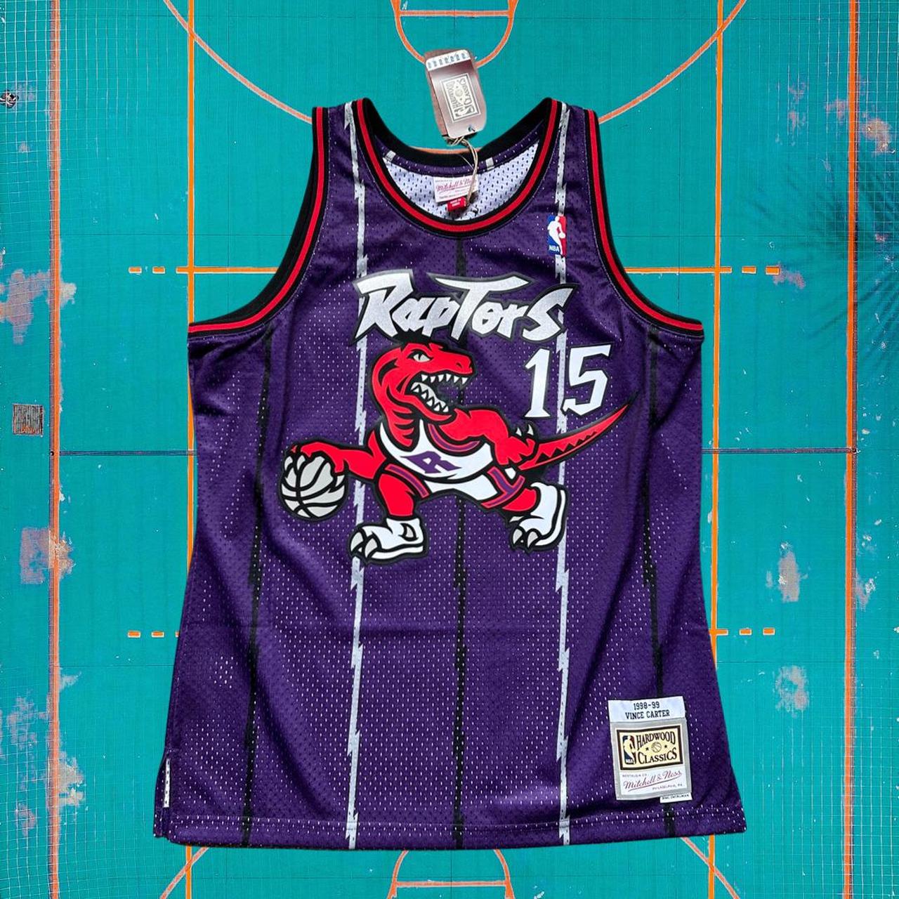 Mitchell n' Ness Hardwood Classic Raptors Jersey - Depop