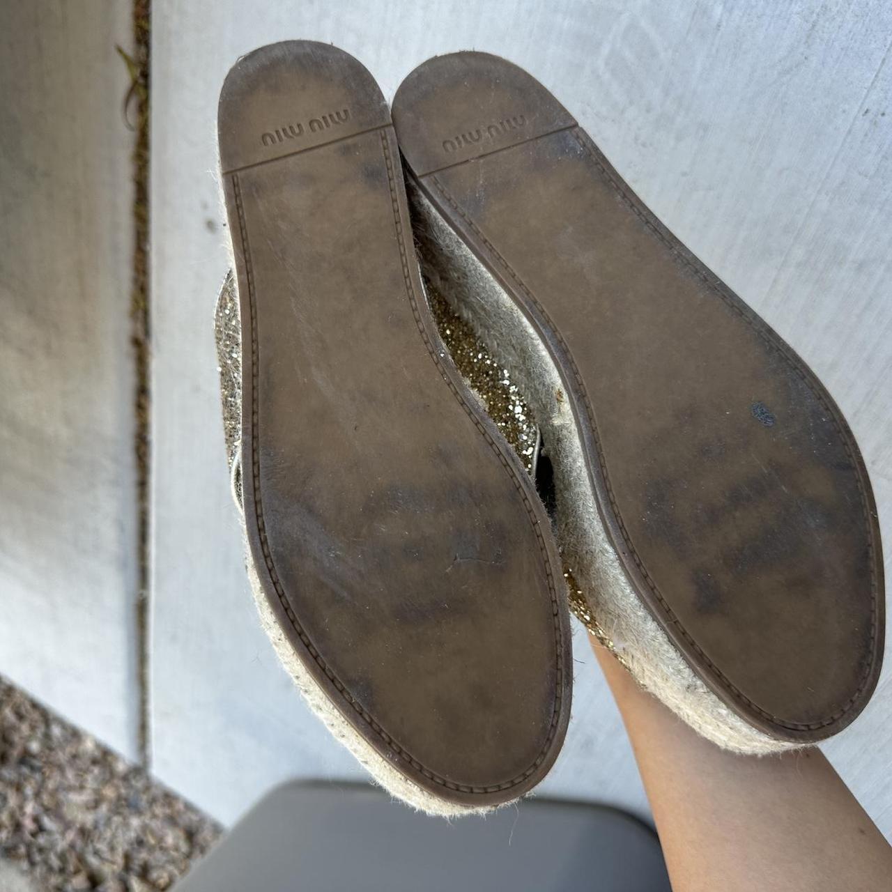 Miu Miu Women's Slides - Gold - US 8.5 – Miu Miu … - image 2