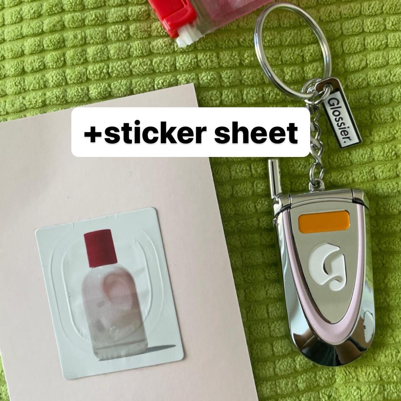 Glossier LA cellphone keychain 💕open to offers - Depop