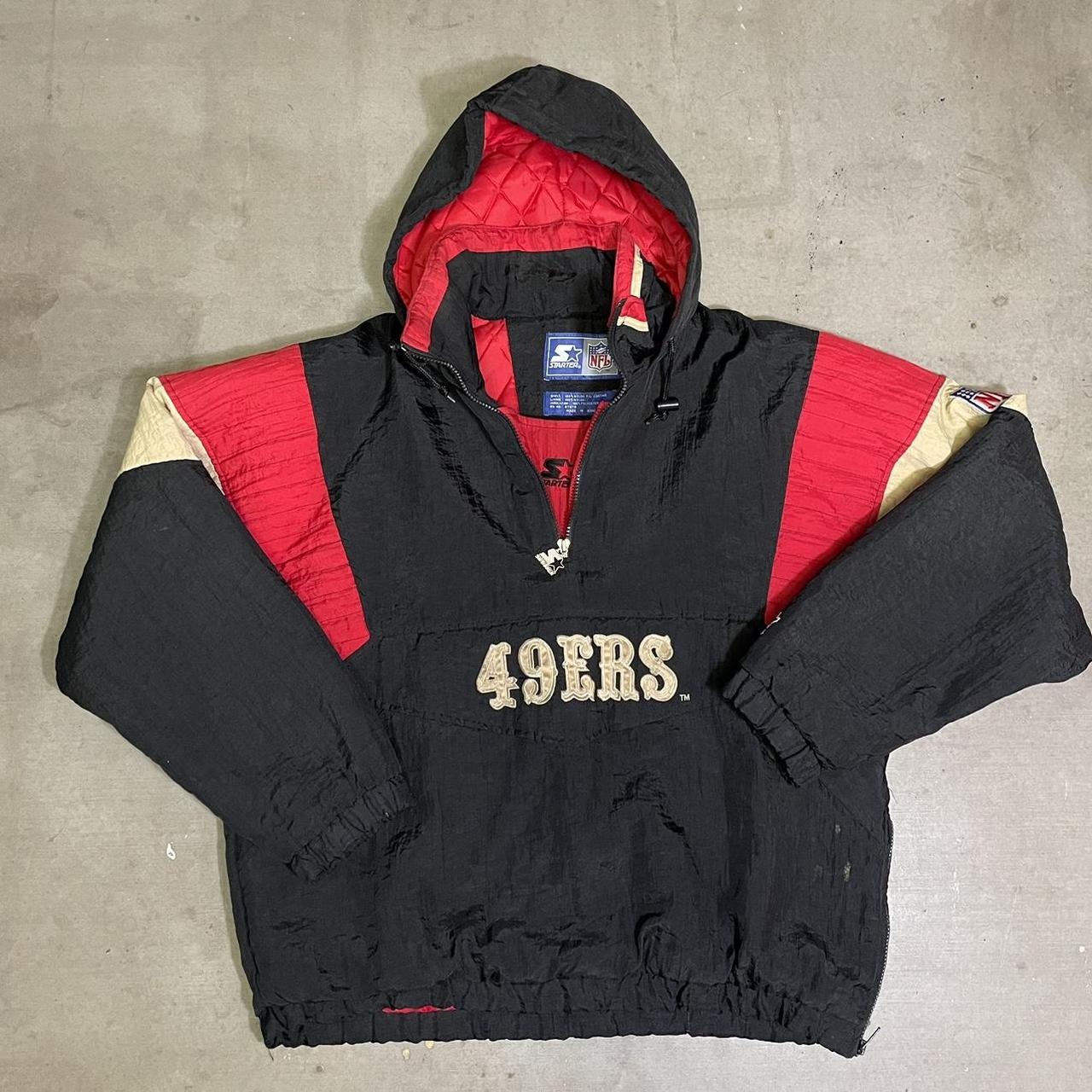 Vintage San Fransisco 49ers starter jacket Zipper is - Depop