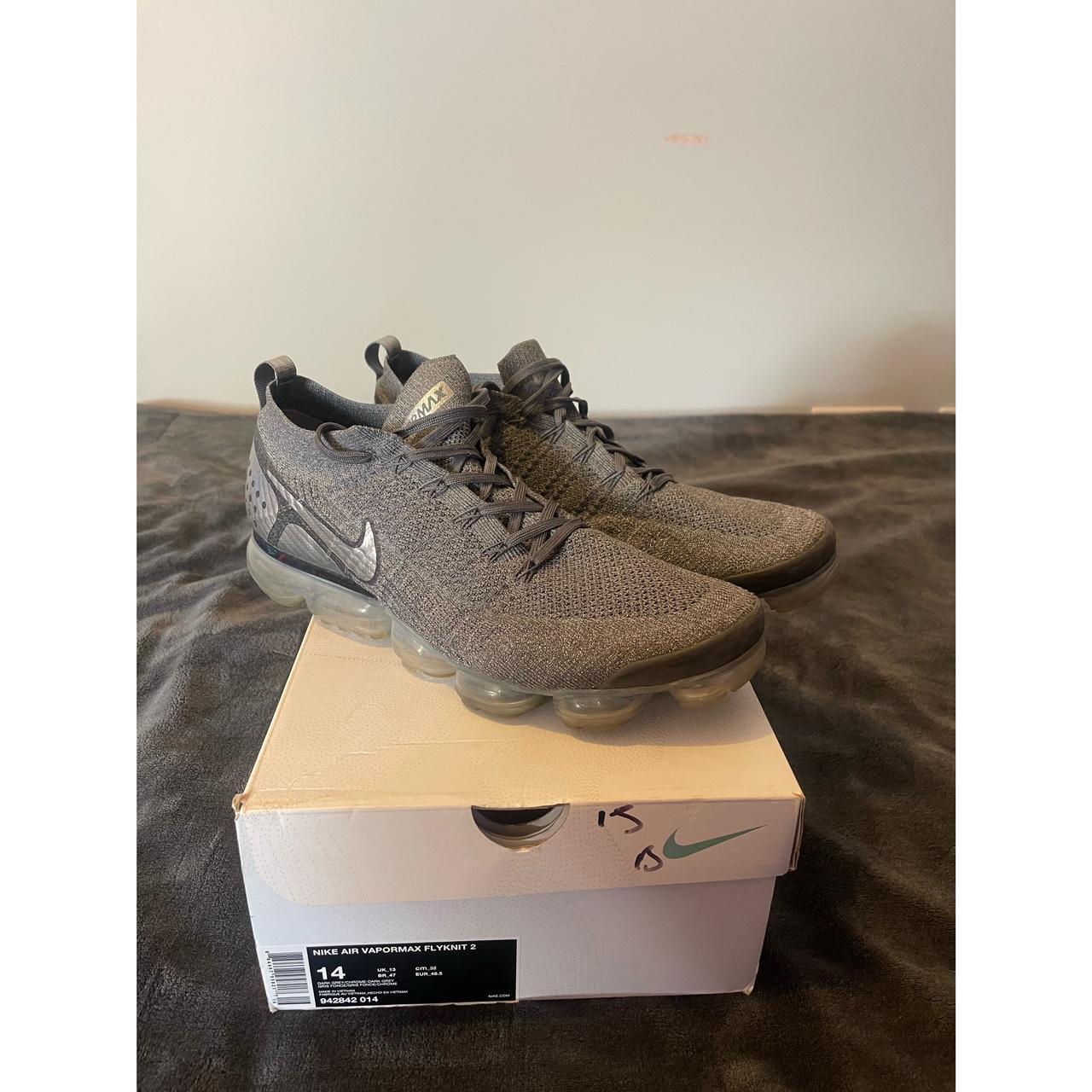 Air vapormax flyknit 2 dark grey chrome best sale