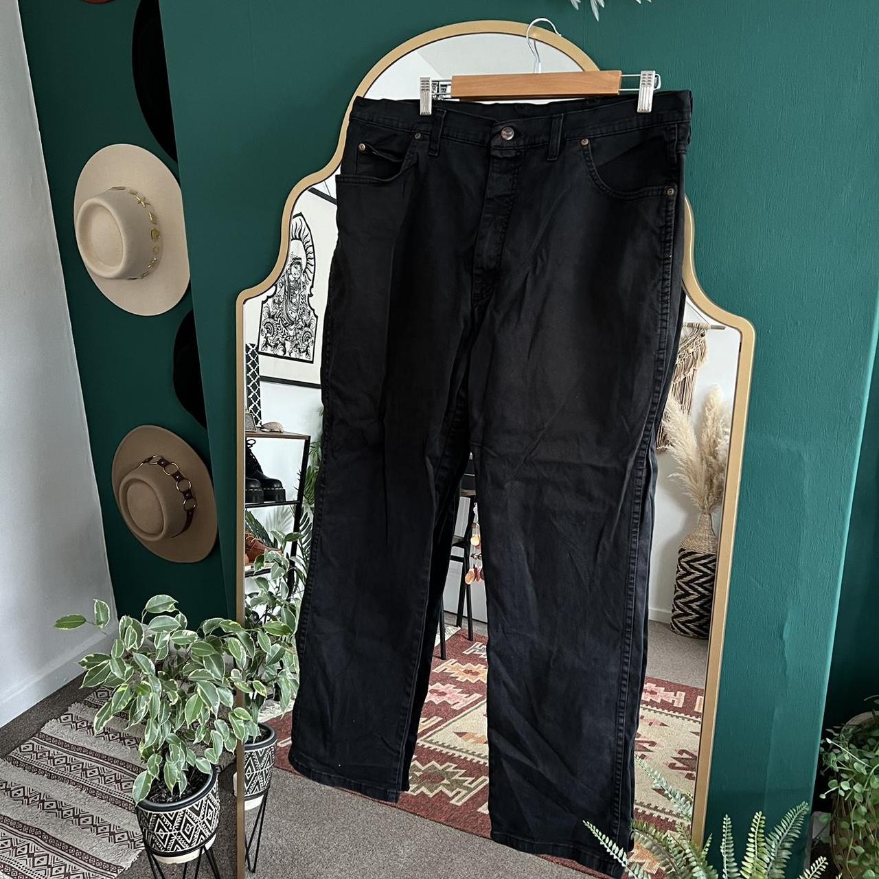 Wrangler Men’s Texas USA Vintage Black Regular Fit... - Depop