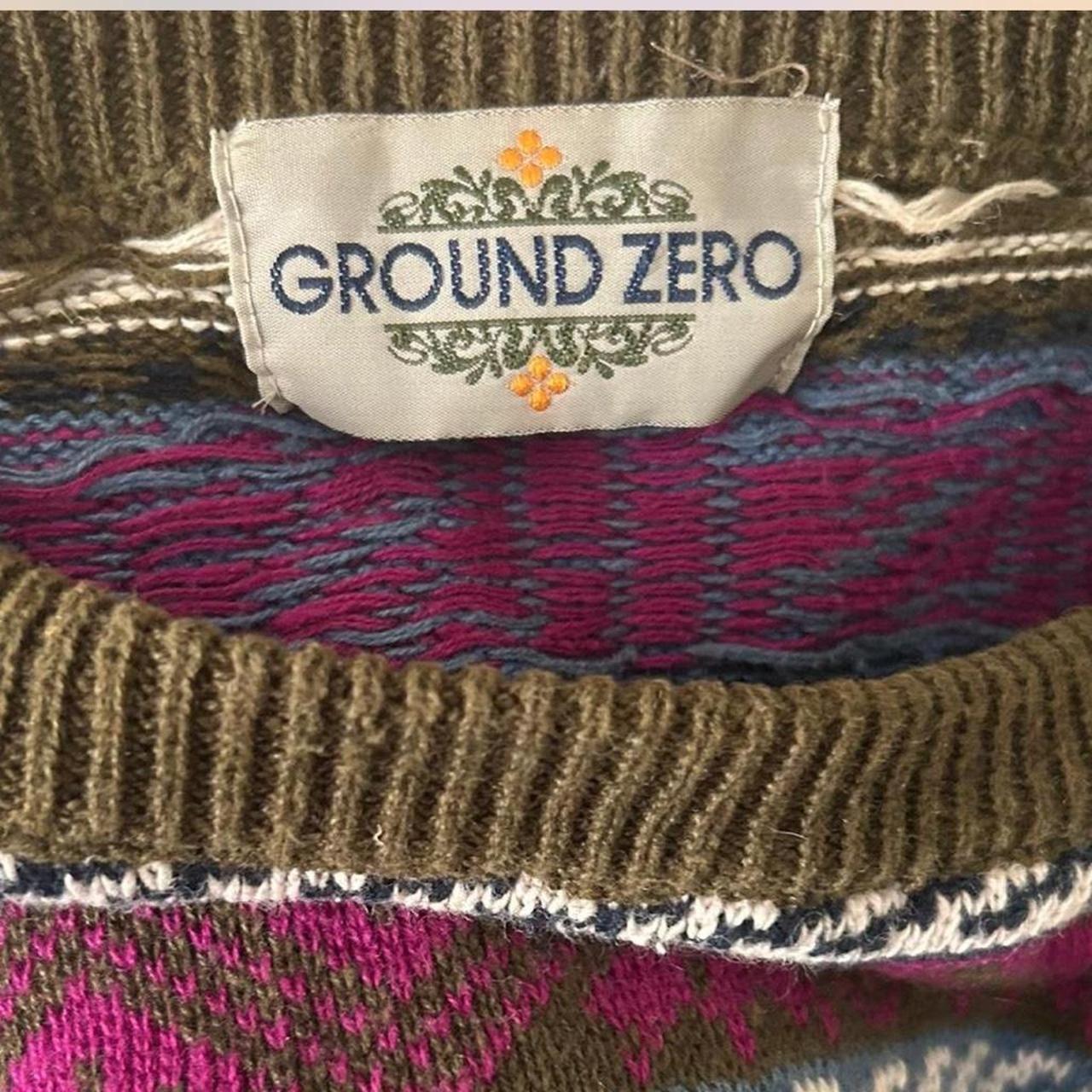 Vintage Women's Sweater - Multi/Purple - L – 80s … - image 5