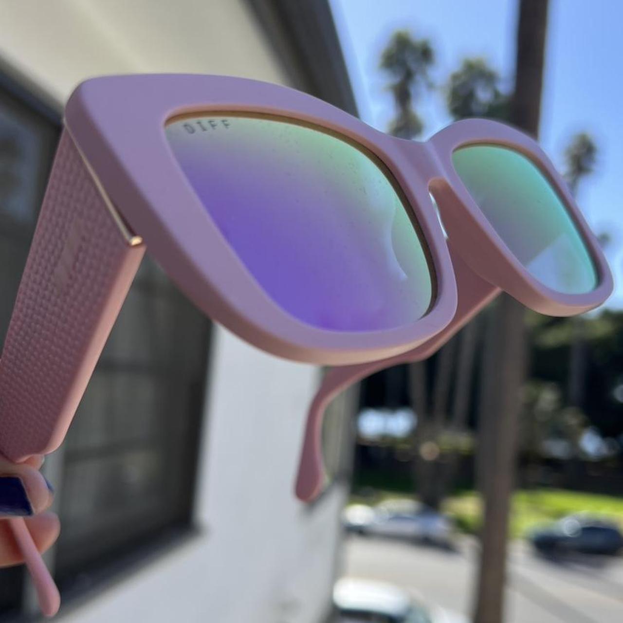 DIFF Women's Oversized Sunglasses - Pink – Diff p… - image 1