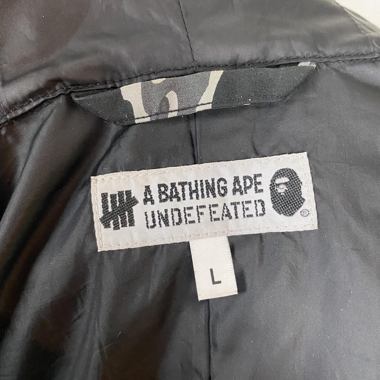 BAPE x UNDEFEATED m 51 parka jacket Mens size large... - Depop