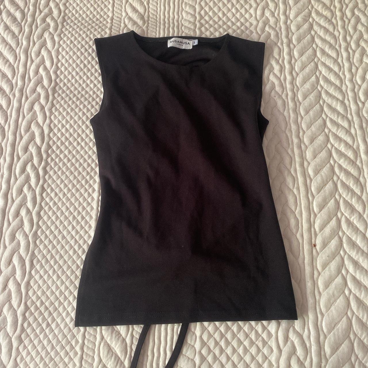 Susamusa Gina Tie Back Top In Black Selling As It - Depop