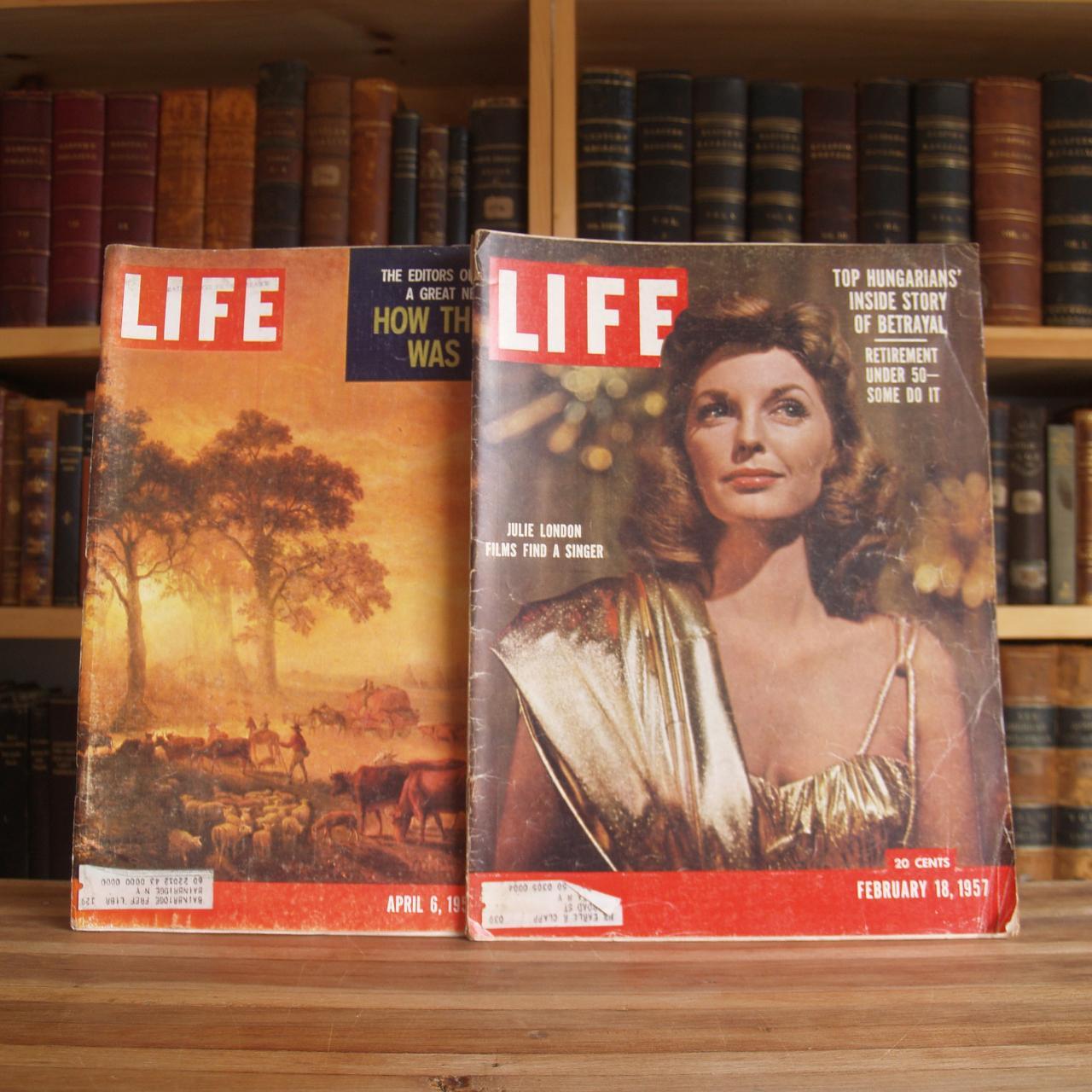 Collection of six Life Magazines from the 1950s -... - Depop