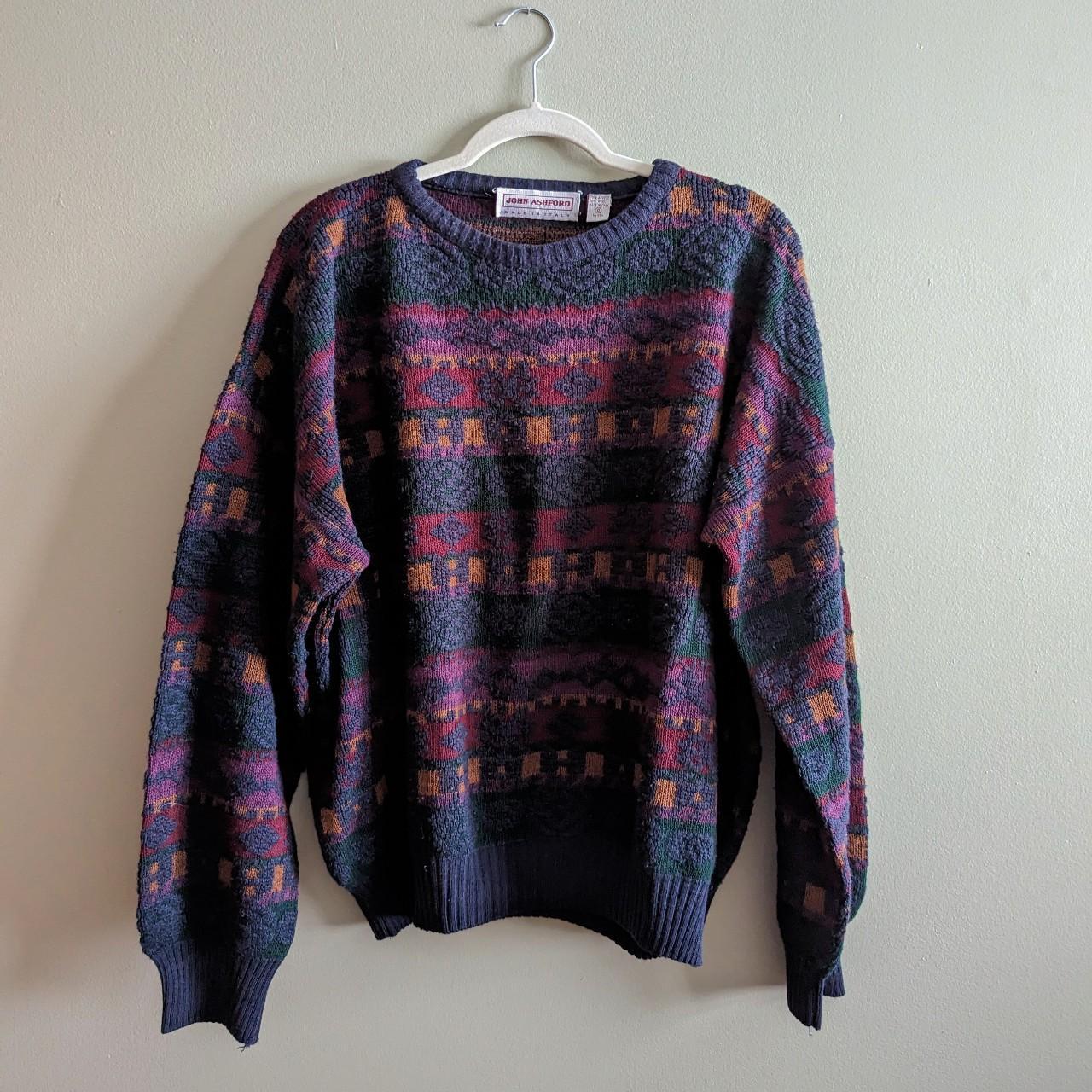 Vintage Oversized Grandpa Sweater - in great... - Depop