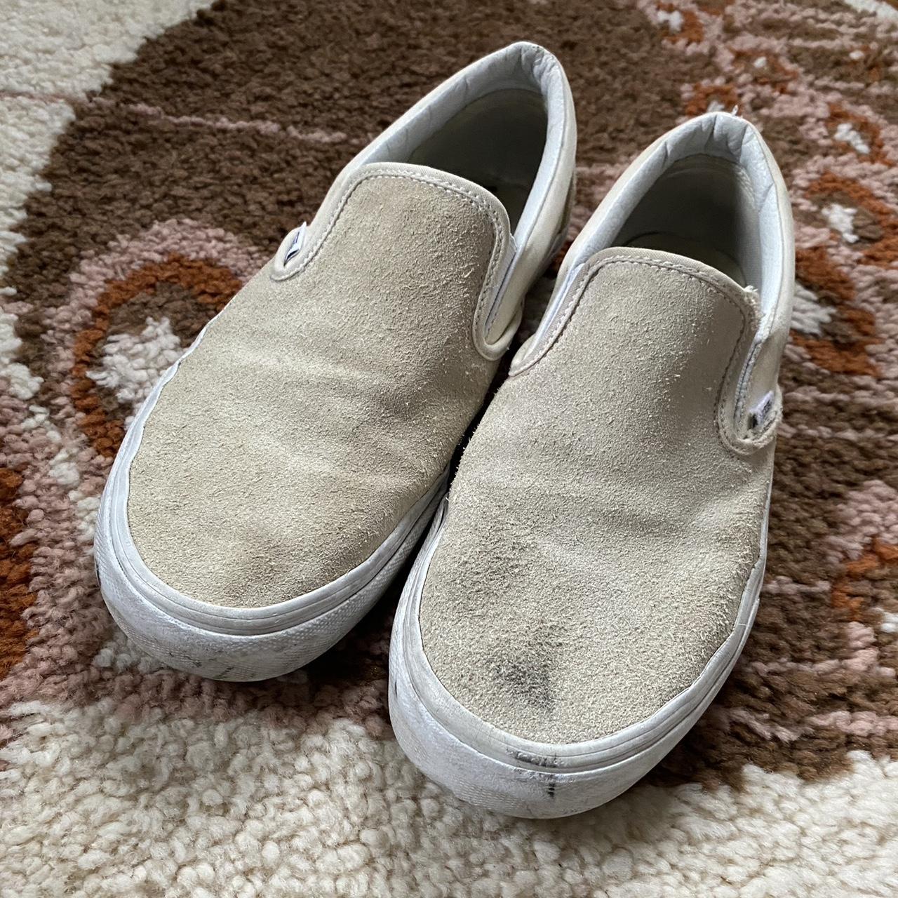 Vans Distressed SlipOn Low Top Beater Sneakers... Depop