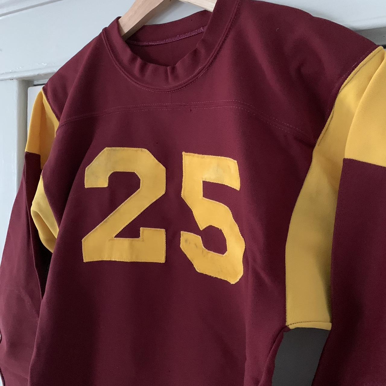 Vintage Long-Sleeve Football Jersey Condition: 8/10... - Depop