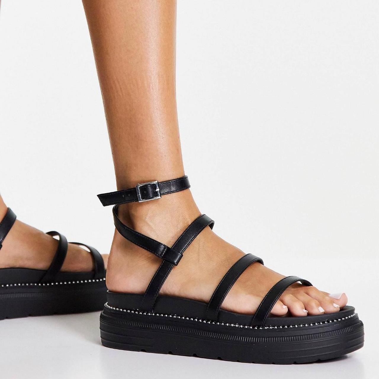 Topshop best sale black sandals