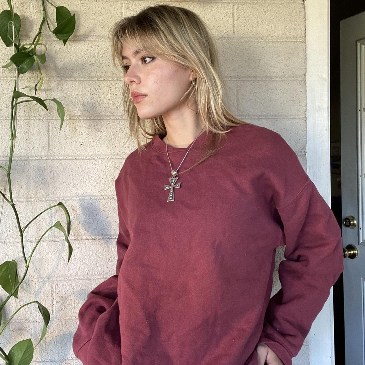 Faded red outlet sweatshirt