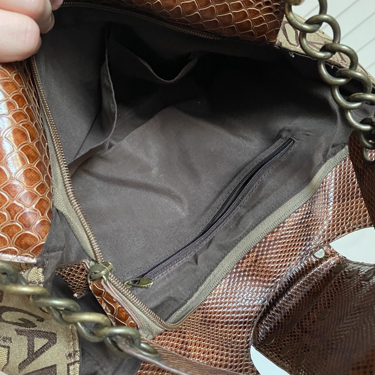 archive y2k brown 刺繍 ワッペン hand bag 売りつくし ブラウン