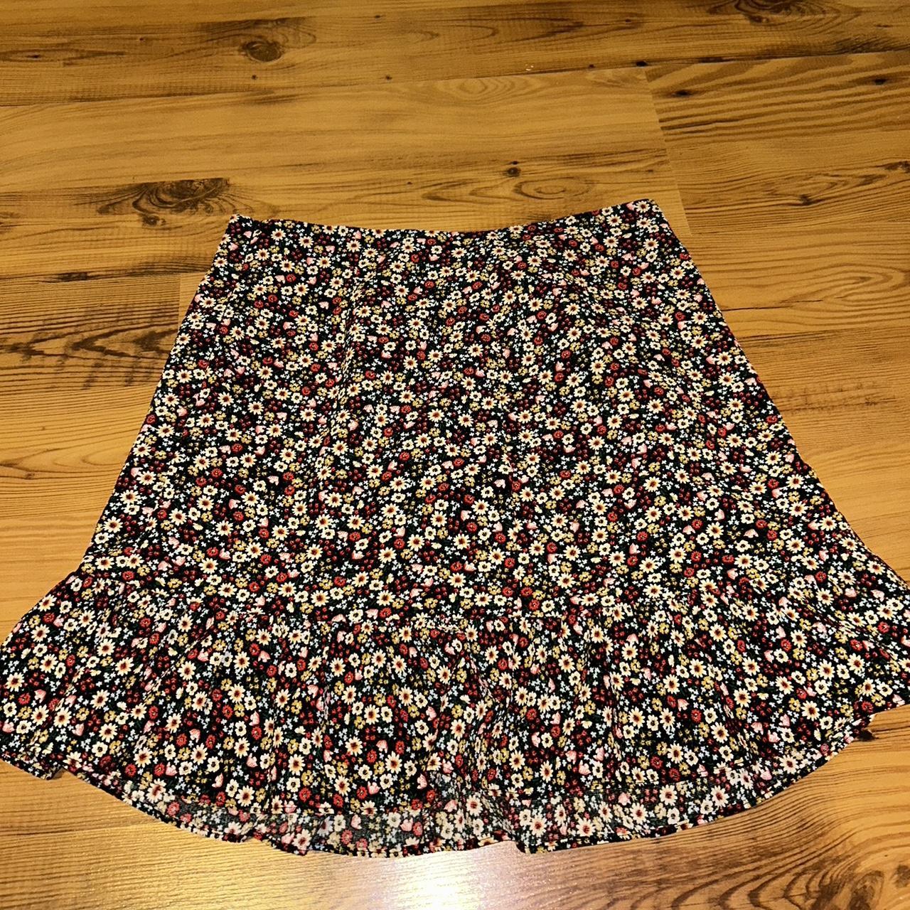 Miss selfridges mini aline skirt with ruffle - Depop